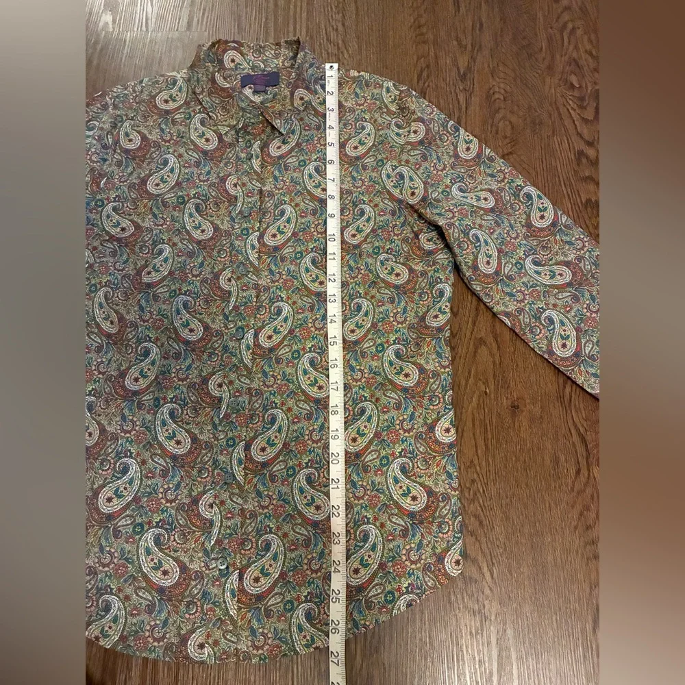 J. Crew Slim Perfect Shirt in Liberty Lee Manor Paisley - Size 8